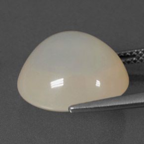 8,68 ctw natürlicher weißer Feueropal, Transparent, Transparent / Lichtdurchlässig