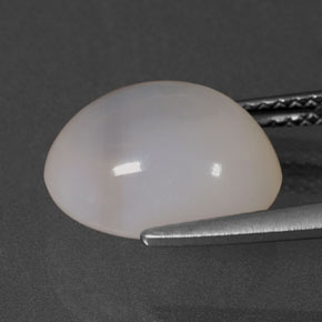 4,74 ctw natürlicher weißer Feueropal, Transparent, Transparent / Lichtdurchlässig