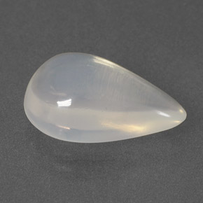 4,07 ctw natürlicher weißer Feueropal, Birnenform, Transparent
