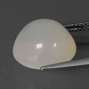 7,55 ctw natürlicher weißer Feueropal, Transparent, Transparent / Lichtdurchlässig