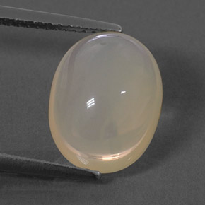 4,40 ctw natürlicher weißer Feueropal, Oval Schliff, Transparent