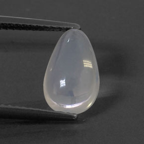 1,77 ctw natürlicher weißer Feueropal, Birnenform, Transparent