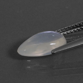 1,77 ctw natürlicher weißer Feueropal, Birnenform, Transparent