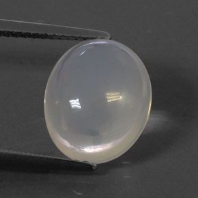4,47 ctw natürlicher weißer Feueropal, Oval Schliff, Transparent