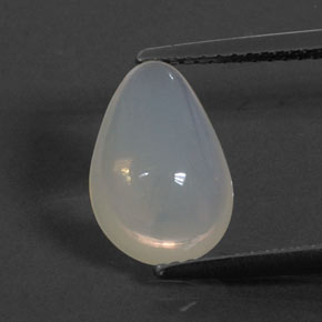 2,33 ctw natürlicher weißer Feueropal, Birnenform, Transparent
