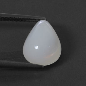 2,68 ctw natürlicher weißer Feueropal, Transparent, Transparent / Lichtdurchlässig