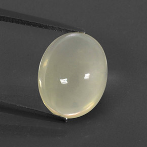 2,75 ctw natürlicher weißer Feueropal, Oval Schliff, Transparent