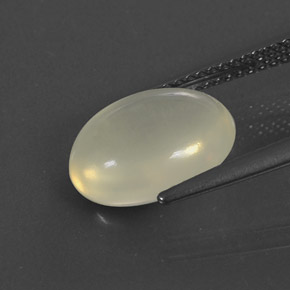 2,75 ctw natürlicher weißer Feueropal, Oval Schliff, Transparent