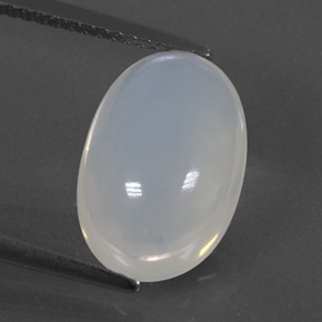 4,70 ctw natürlicher weißer Feueropal, Oval Schliff, Transparent