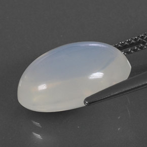 4,70 ctw natürlicher weißer Feueropal, Oval Schliff, Transparent