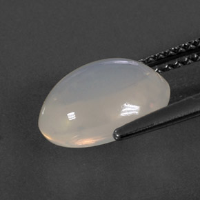 2,24 ctw natürlicher weißer Feueropal, Oval Schliff, Transparent