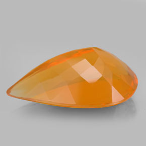 16,10 ctw natürlicher orangefarbener Feueropal, Transparent, Transparent / Lichtdurchlässig