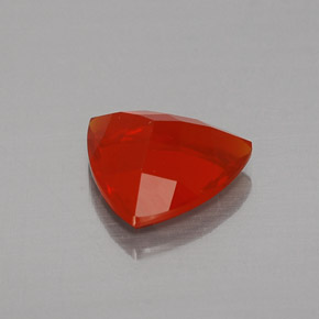 1,16 ctw natürlicher orangefarbener Feueropal, Trillion, Transparent