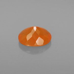 9,17 ctw natürlicher Orange Feueropal, Oval Schliff, Transparent