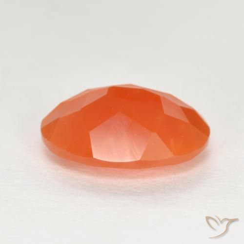9,17 ctw natürlicher Mittelorange Feueropal, Oval Schliff, Transparent