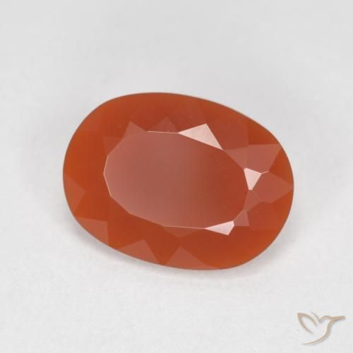 9,17 ctw natürlicher Feuerrot Feueropal, Oval, Transparent