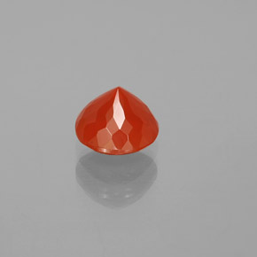 9,17 ctw natürlicher Orange Feueropal, Rund Schliff, Transparent