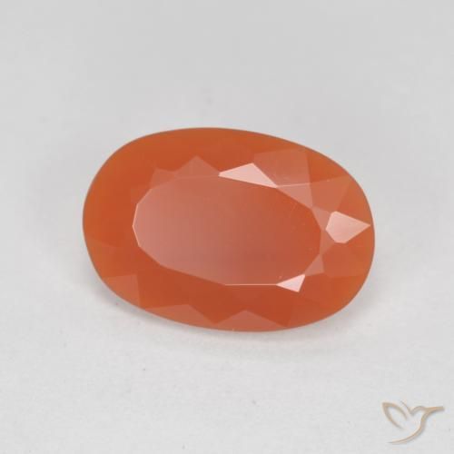 9,17 ctw natürlicher Feuerrot Feueropal, Oval, Transparent