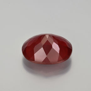 9,17 ctw natürlicher orange-rot Feueropal, Oval Schliff, Transparent