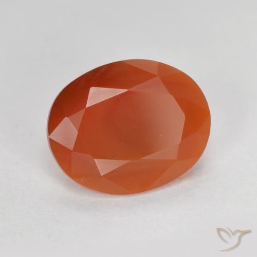 9,17 ctw natürlicher Hellrot Feueropal, Oval, Lichtdurchlässig