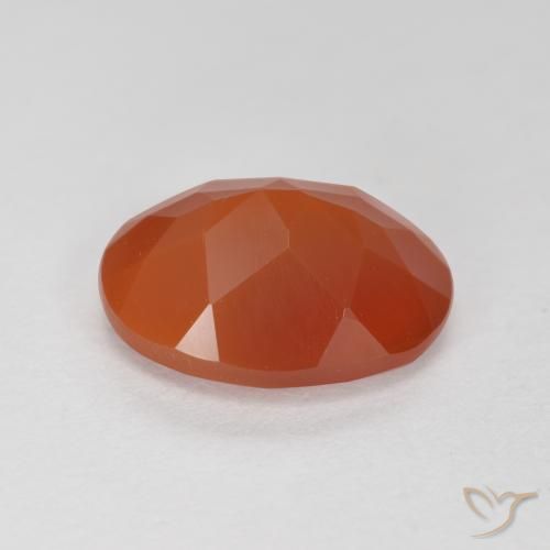 9,17 ctw natürlicher Hellrot Feueropal, Oval, Lichtdurchlässig