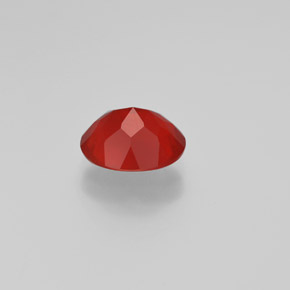 1,47 ctw natürlicher orangefarbener Feueropal, Oval Schliff, Transparent
