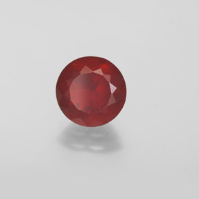 1,27 ctw natürlicher roter Feueropal, Transparent, Transparent / Lichtdurchlässig