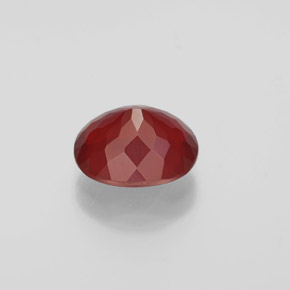 1,95 ctw natürlicher roter Feueropal, Transparent, Transparent / Lichtdurchlässig