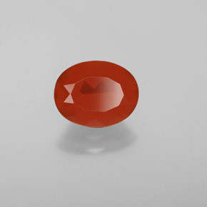 9,17 ctw natürlicher Orange Feueropal, Oval Schliff, Transparent