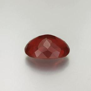 9,17 ctw natürlicher rötlich-orange Feueropal, Oval Schliff, Transparent