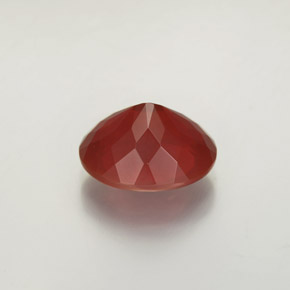 2,96 ctw natürlicher roter Feueropal, Transparent, Transparent / Lichtdurchlässig