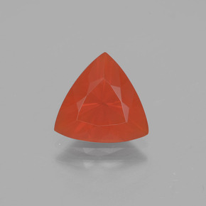 9,17 ctw natürlicher Orange Feueropal, Trillion, Transparent
