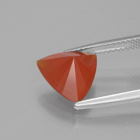 9,17 ctw natürlicher Orange Feueropal, Trillion, Transparent
