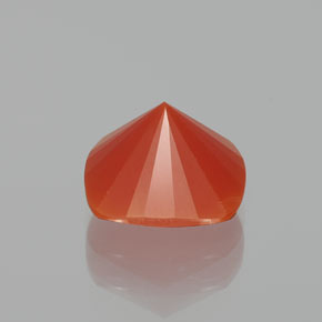 2,63 ctw natürlicher orangefarbener Feueropal, Kissenschliff, Lichtdurchlässig