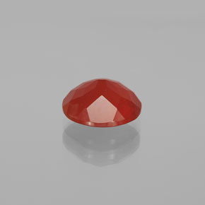 2,24 ctw natürlicher orangefarbener Feueropal, Oval Schliff, Transparent