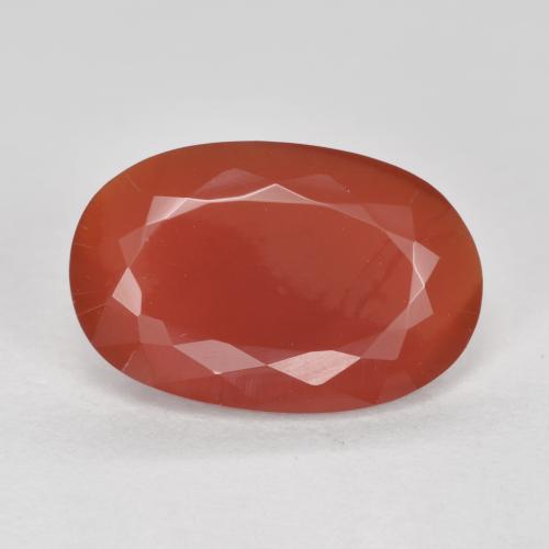 2,53 ctw natürlicher roter Feueropal, Oval Schliff, Lichtdurchlässig
