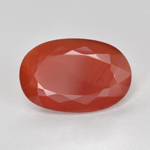 2,53 ctw natürlicher roter Feueropal, Oval Schliff, Lichtdurchlässig