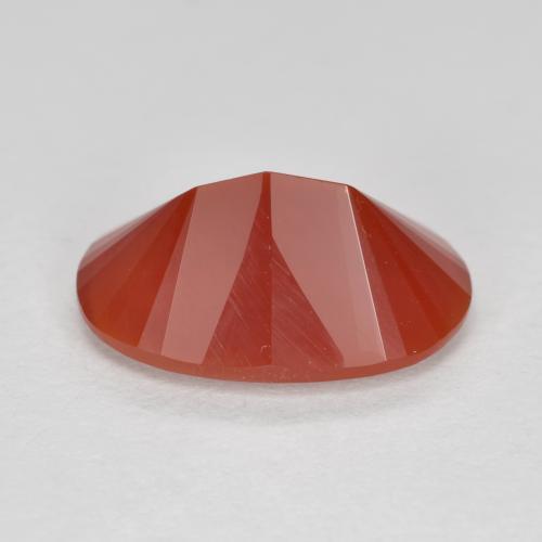 2,53 ctw natürlicher roter Feueropal, Oval Schliff, Lichtdurchlässig