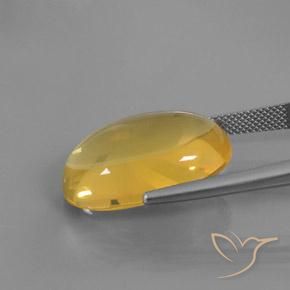 9,17 ctw natürlicher Gold-Orange Feueropal, Oval, Transparent