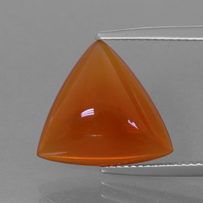9,17 ctw natürlicher Orange Feueropal, Trillion, Transparent