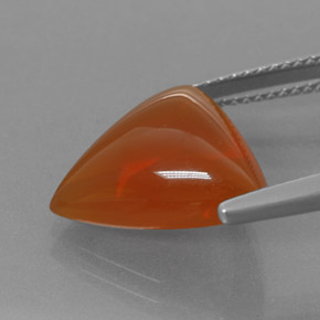 9,17 ctw natürlicher Orange Feueropal, Trillion, Transparent