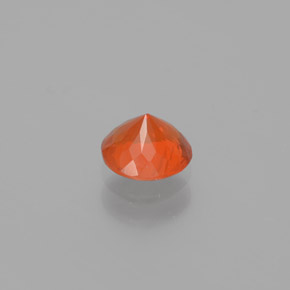 9,17 ctw natürlicher Orange Feueropal, Rund Schliff, Transparent