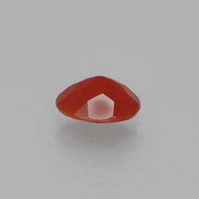 0,64 ctw natürlicher roter Feueropal, Oval Schliff, Transparent