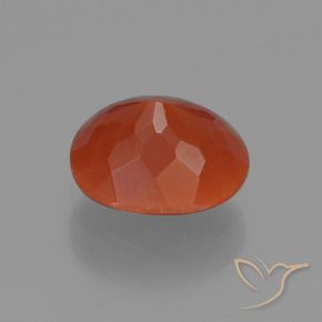 9,17 ctw natürlicher Feuerrot Feueropal, Oval, Lichtdurchlässig
