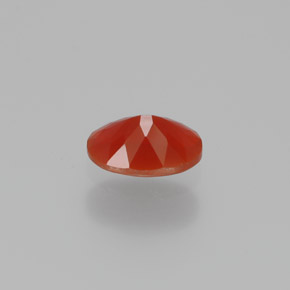 9,17 ctw natürlicher rötlich-orange Feueropal, Oval Schliff, Transparent