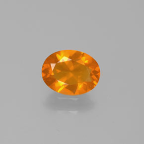 9,17 ctw natürlicher Orange Feueropal, Oval Schliff, Transparent