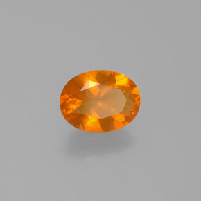 9,17 ctw natürlicher Orange Feueropal, Oval Schliff, Transparent