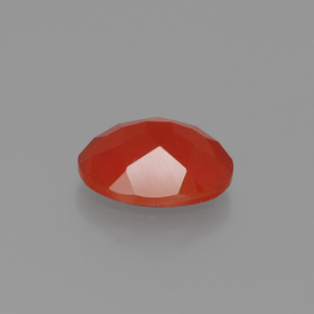 1,24 ctw natürlicher orangefarbener Feueropal, Oval Schliff, Transparent