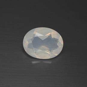 1,21 ctw natürlicher weißer Feueropal, Oval Schliff, Transparent