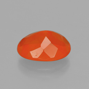 9,17 ctw natürlicher Feuerorange Feueropal, Oval Schliff, Transparent